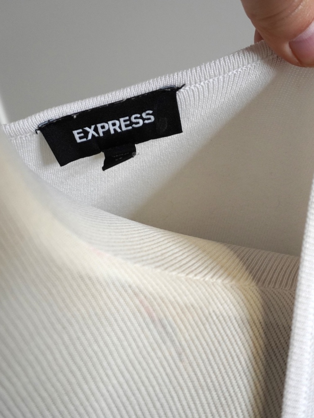 Express Women's White Midi Dress Stretchy New With Tags, Size XS - Picture 5 of 5